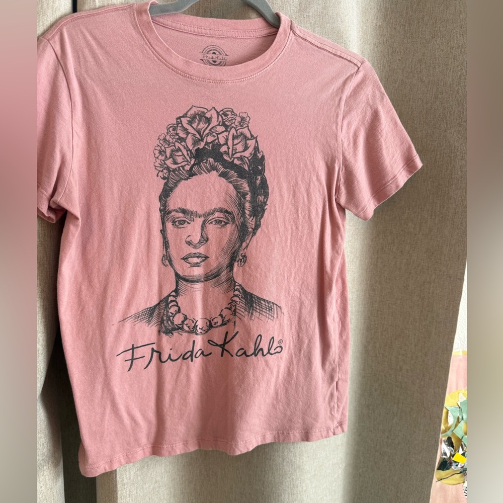 Frida Kahlo Pink Graphic Tee